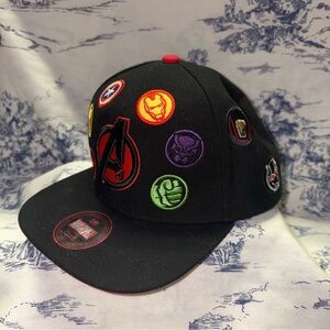 Lids Exclusive Marvel Avengers All-Over Patch Fitted Hat, Cap